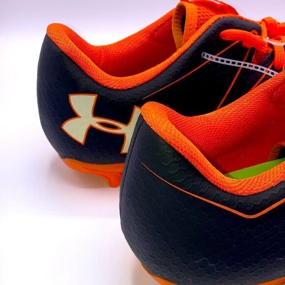 Mens Black & Orange Under Armour Nitro Football Cleats Shoes Sports Size 16 main image 6